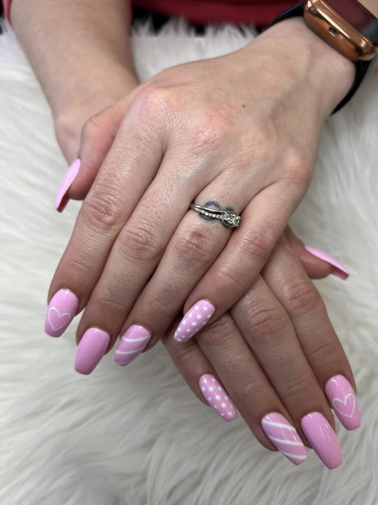 French tip nails at Ivy Nails Bridgewater NJ