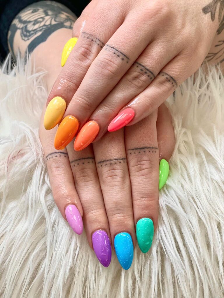 Ombre nails at Ivy Nails Bridgewater NJ