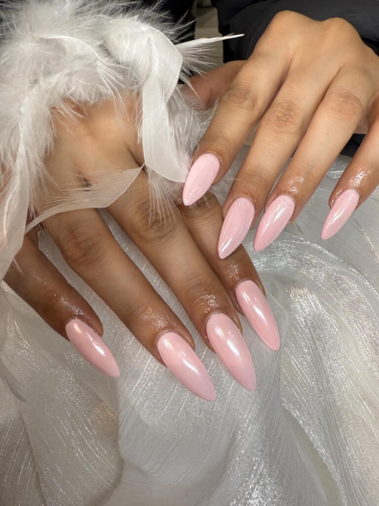 Chrome nails at Ivy Nails Bridgewater NJ