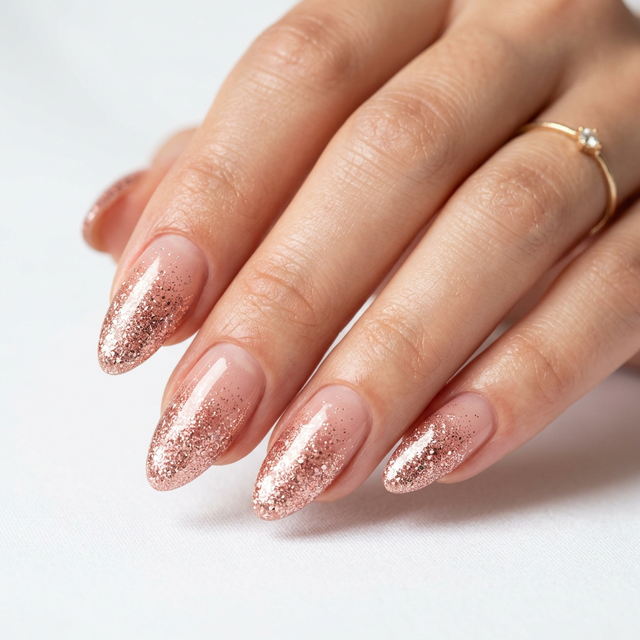 Custom nail art design close-up at Ivy Nails Bridgewater